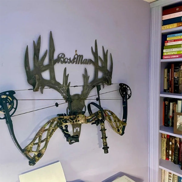 Personalized Metal Deer Head Skeleton, Gift For Hunting Lovers