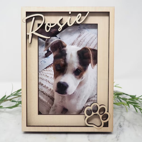 Pet Name Photo Frame |Custom Dog Cat Picture Frame