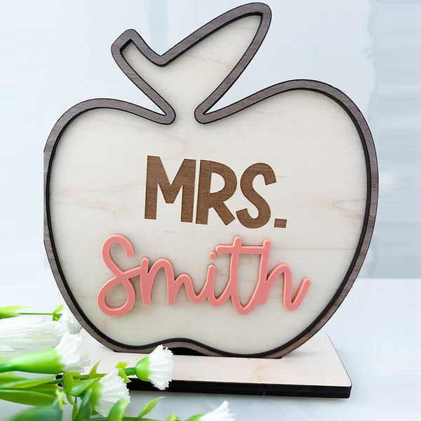 Personalized Teacher Sign, Teacher Desk Sign, Custom Teacher Gift