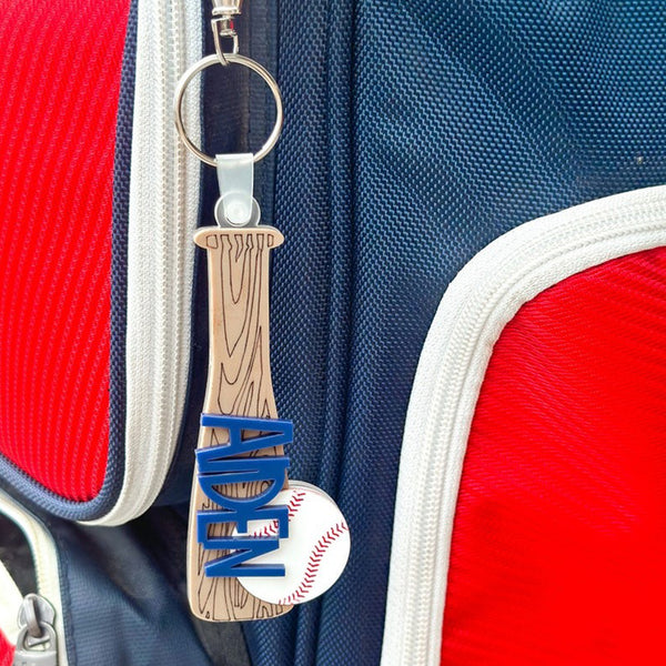 Baseball Bag Tag, Softball Bag Tag, Baseball Keychain