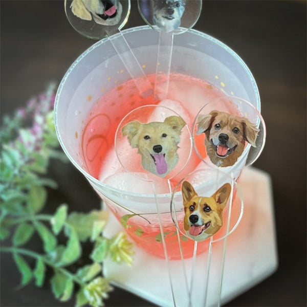 Dog Stir Stick for Wedding, Dog Drink Stirrer SET of 10