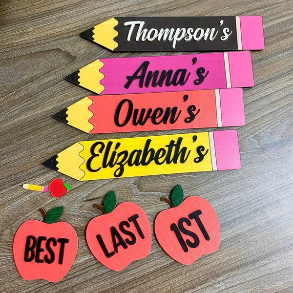 Custom Interchangeable Back to School Sign