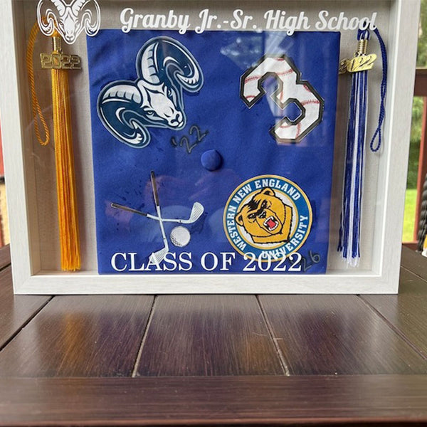 Graduation Cap Tassel Shadow Box, TASSEL Was WORTH The HASSLE, Milestone Keepsake Frame