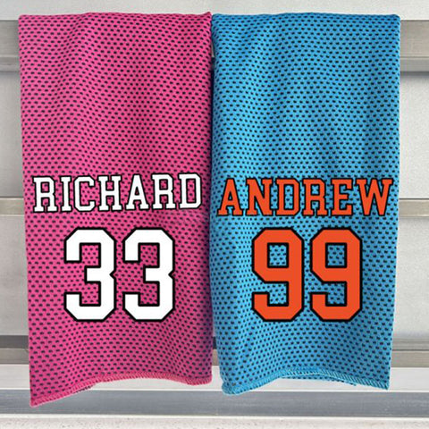 Custom Personalized Softball Baseball Cooling Towel, Summer Essentials