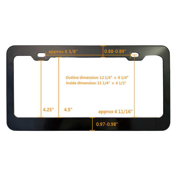 Custom License Plate Frame, Personalized Vehicle Decoration (Universal for any Vehicle)