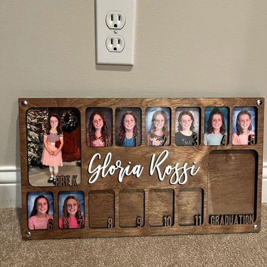 Pre K to Graduation School Picture Frame