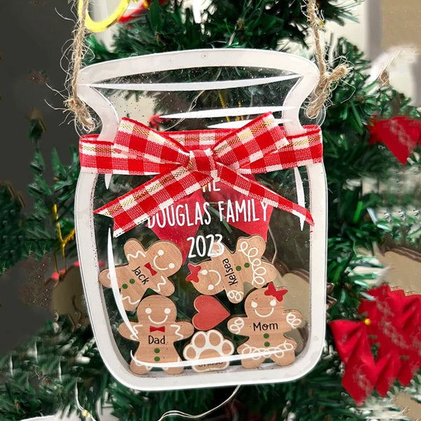 Cookie Jar Ornament Gift for Christmas,Personalized Family Ornament