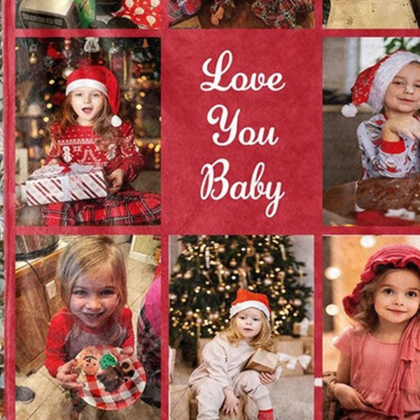 Personalized Photo Blankets, Custom Blankets, Family Photo Gifts