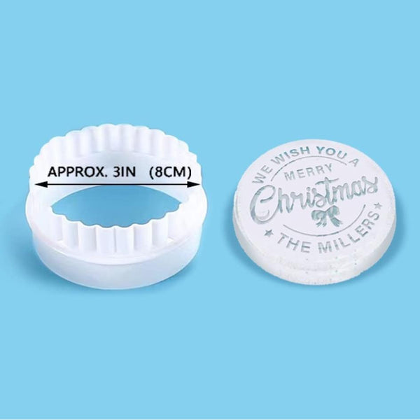 Custom Embosser Fondant Stamp, Wedding Acrylic Embosser for Cookies