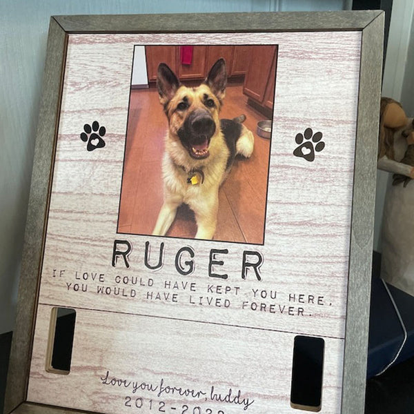 Memorial Pet Collar Sign,Memorial Standing Frame