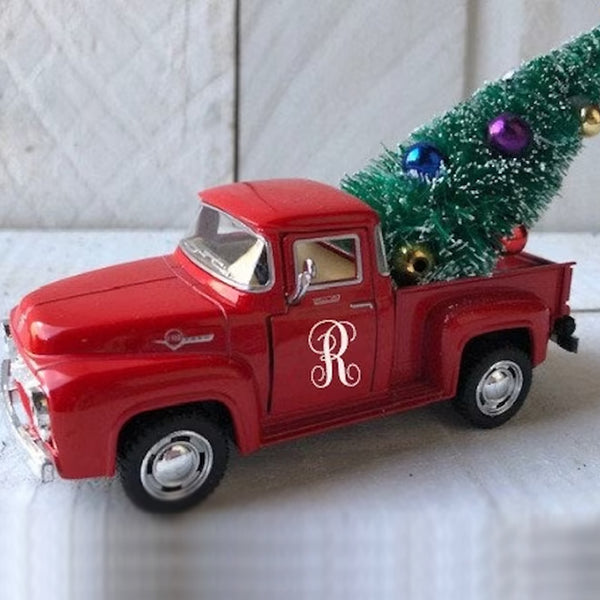 Farmhouse Christmas Truck Personalized Truck