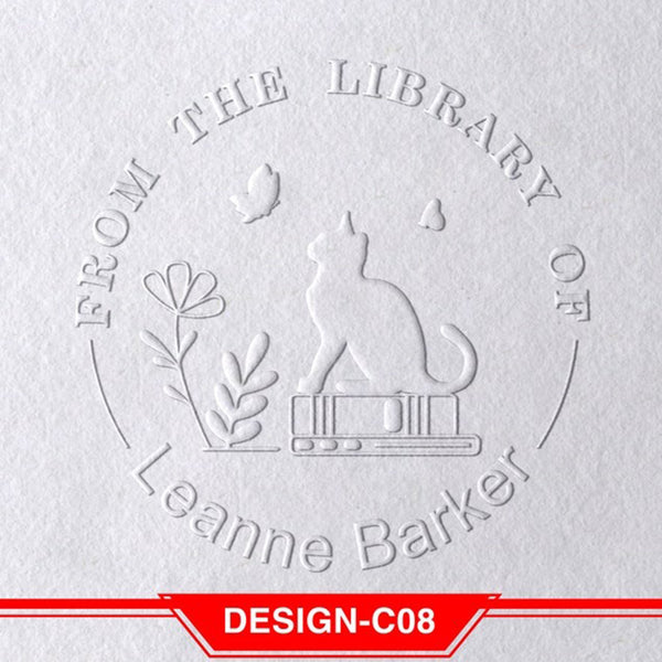 Book Embosser Personalized , Custom Stamp Embosser, Book Stamp, From The Library Of Stamp, Library Stamp