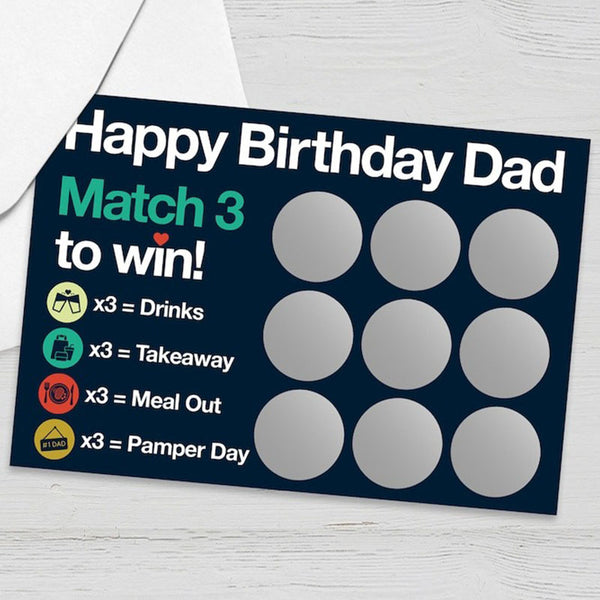 Mothers Day Gift, Gift for Mum,  Birthday Gift for Dad, Gift for Dad Scratch Card, Scratch Card for Mum