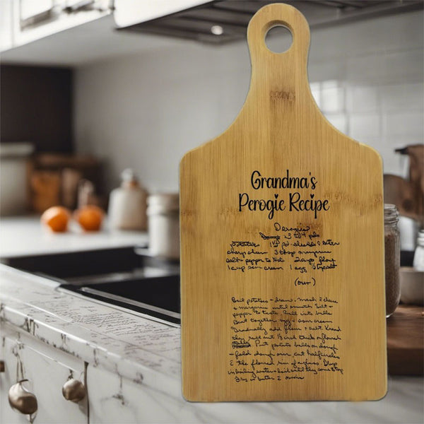 Recipe Cutting Board Preserve Recipe Handwritten