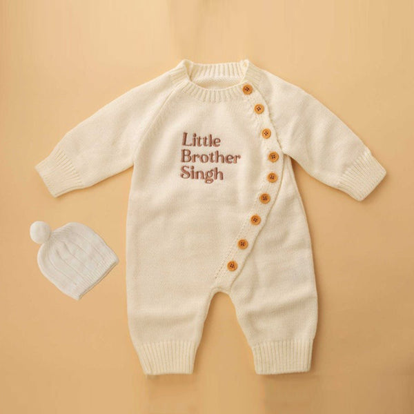 Personalized Embroidery Baby Romper Set Outfit