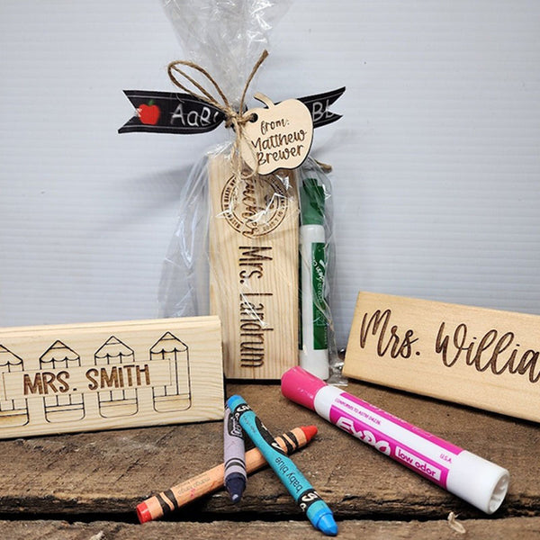 Teacher Gift Set: Personalized Whiteboard Eraser & Expo Marker - Thank You Gift