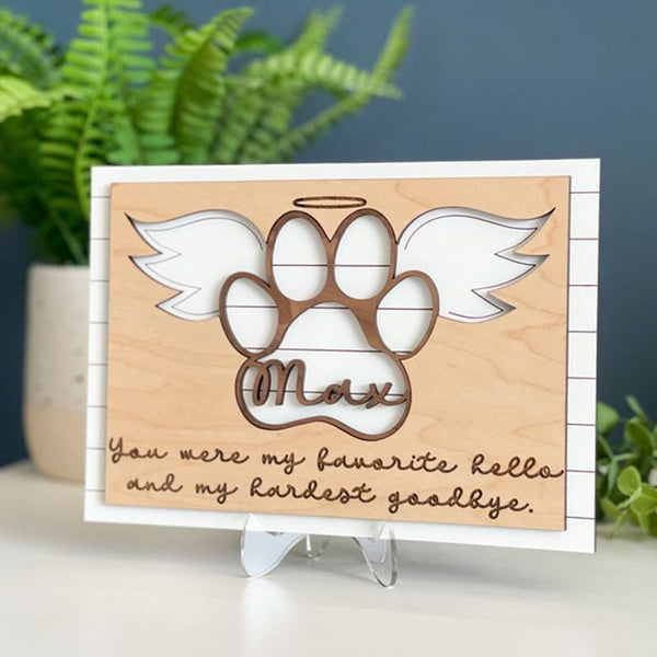 Pet Memorial Sign, Pet Memorial Gift, Pet Loss Gift, Personalized Cat Memorial