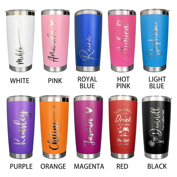 Personalized 20 OZ Tumbler, Custom Travel Mug