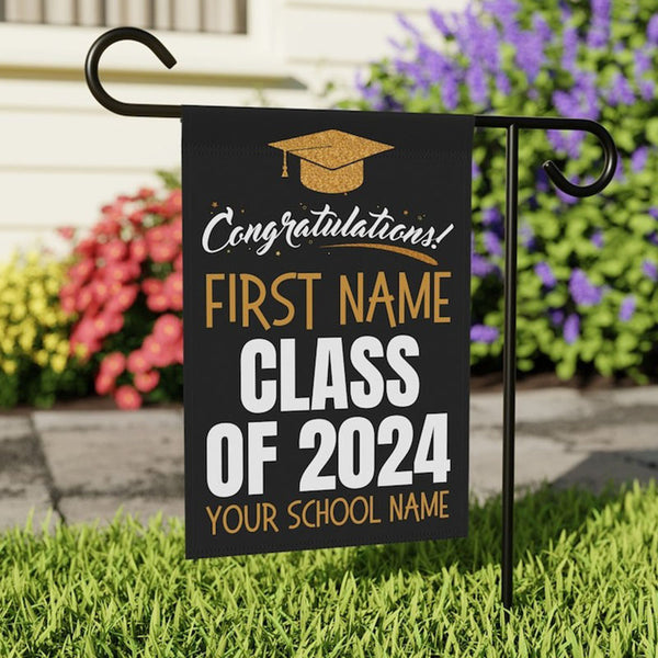 Personalized Graduation Yard Flag 2024