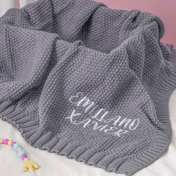 Personalized Baby Blanket For Baby Girl Boy,Embroidered Baby Blanket With Name,Monogrammed Baby Blanket,Baby Shower Gift