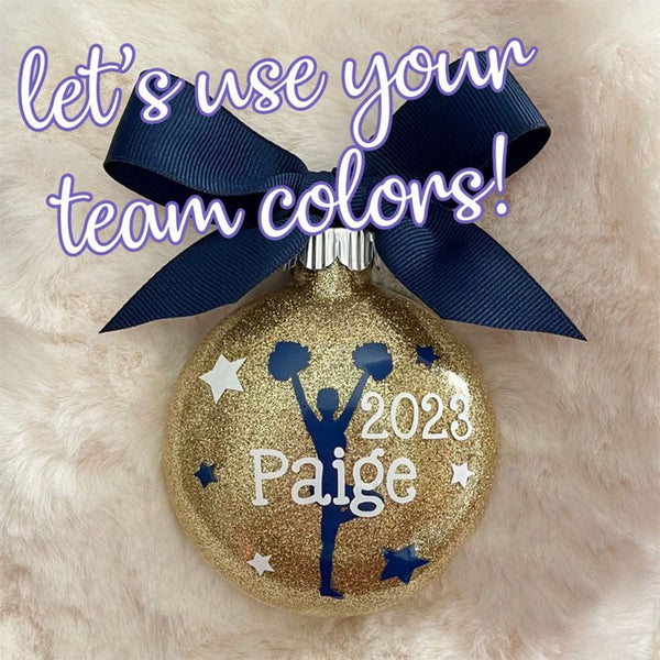 Cheerleader Personalized Christmas Ornament