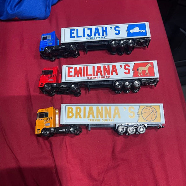 Personalized Kids Toy Truck  Custom Kids Name Toy Truck