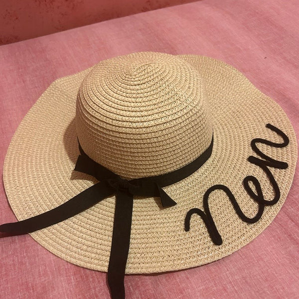 Customizable straw hat