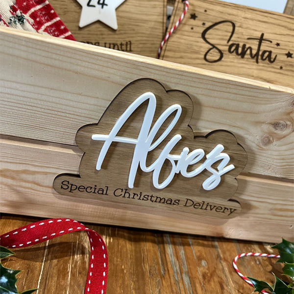 Personalised Christmas Eve Box Plaque