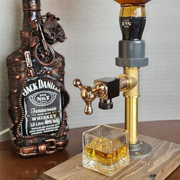 Whiskey wood Dispenser Personalized Wooden Dispenser, Christmas Gift For Him