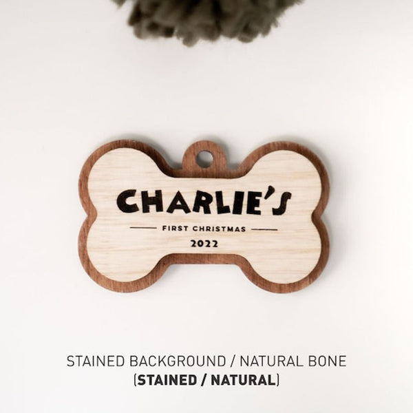 Dog Bone Ornament , Personalized, Christmas Ornament, Bone Ornament, Ornament