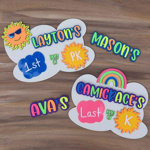 Back to School Personalized Interchangeable Sign