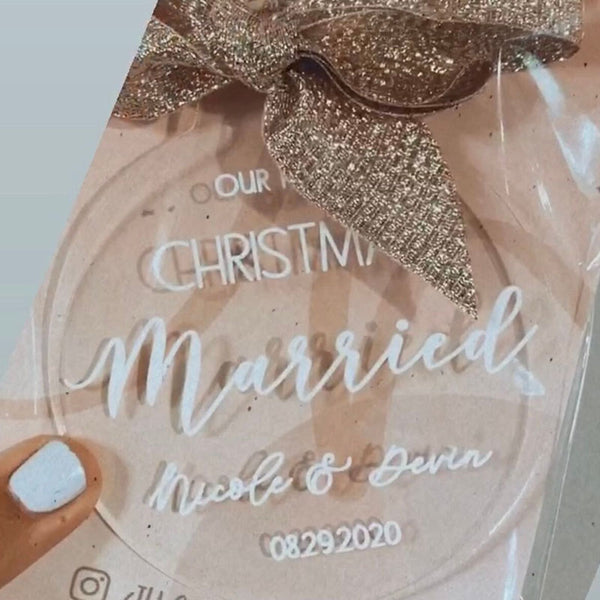 Engagement Ornament, Personalized Engagement Ornament