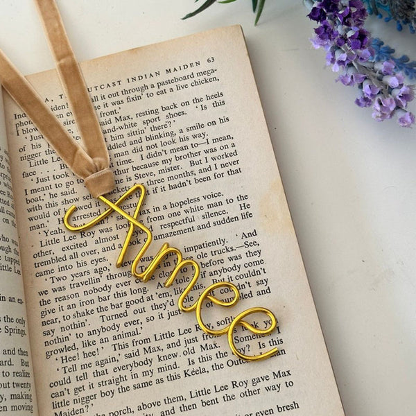 Personalised Name Bookmarks Bookmarks Book Lover’S Gift Book Worm Christmas Decor