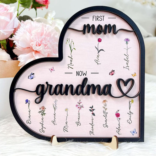 Personalized Birth Month Flowers, Mothers Day Gifts