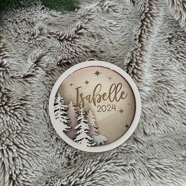 Personalized Christmas ornament Married and Baby's First Christmas