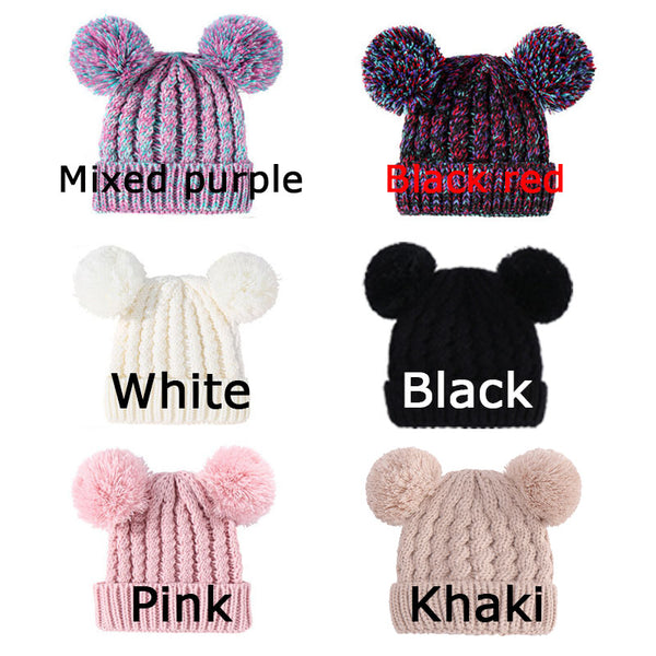 Personalised Infant Winter Hat Custom Embroidered Baby Pom Beanie