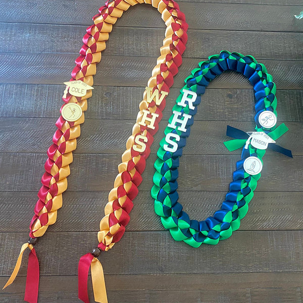 Graduation Lei 2024 with Name on Cap High School College Junior High Options Completely Personalized!