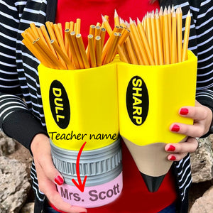 Pencil holder for primary school teachers desk sharp dull