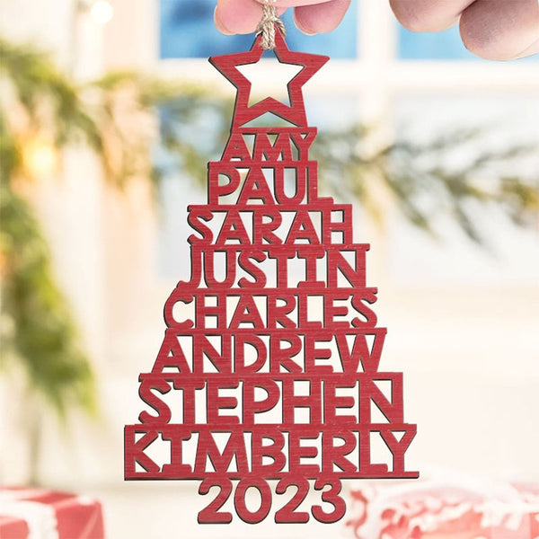 Personalized Family Name Christmas Ornament 2023 Family Ornament