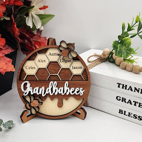 Personalized Bee Hive Family Tree Plaque