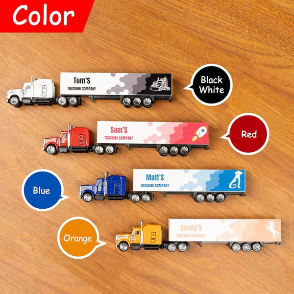 Kids Toy Truck, Toy With Name, Personalized Toy