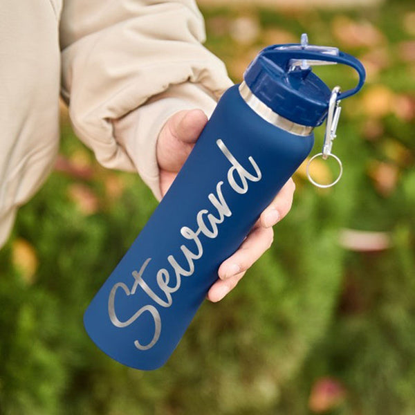 Personalized Water Bottle Custom Sport Water Bottle Engraved Name Water Bottle