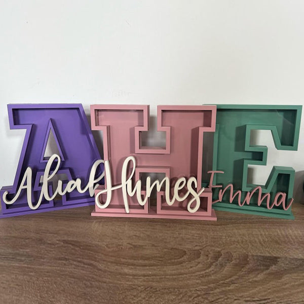 Personalized Name/ Initial Bank, Piggy Bank, Custom Piggy Bank, Coin Bank