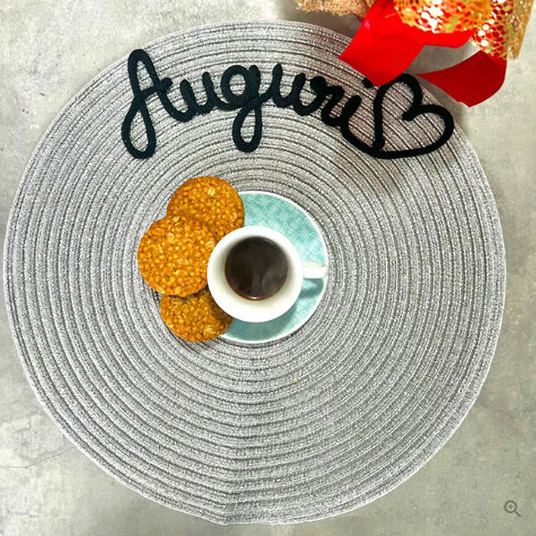 Customizable straw placemat