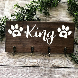 Personalized Dog Leash Holder For Wall