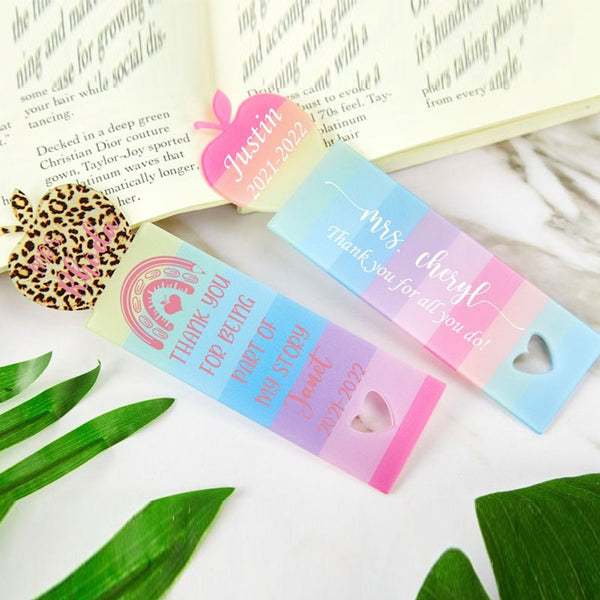 Teacher Gift, Gift for Teachers, Personalized Bookmark, Thank You Bookmark