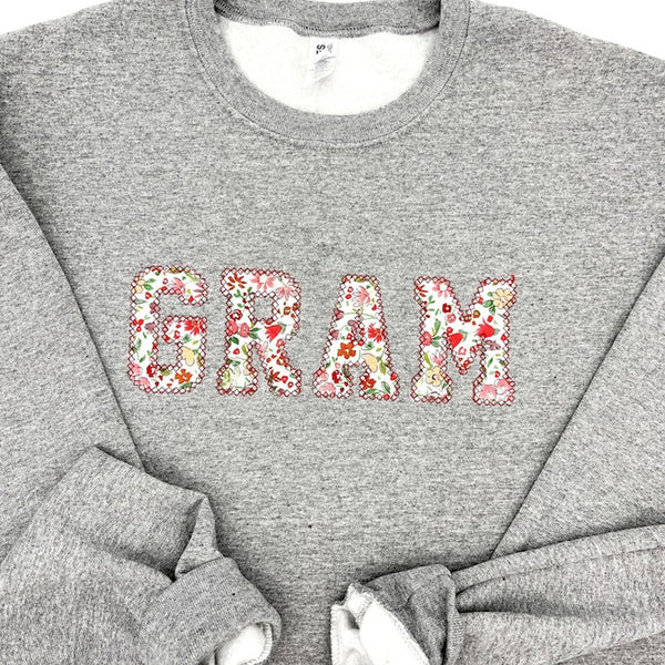 Personalised Nana Sweatshirt Gift, Embroidered Sweatshirt