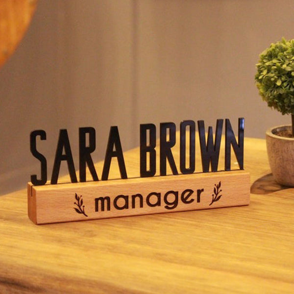 Desk Name Plate, Name plate for desk, Custom Design Desk Name Plate