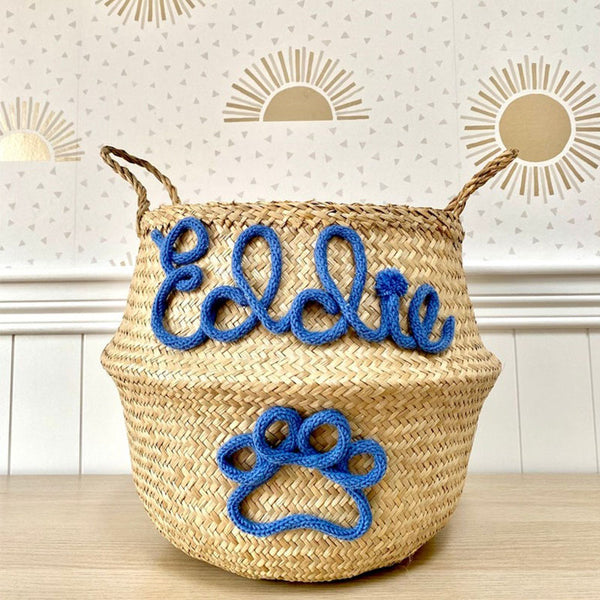 Pet Toy Basket, Personalised Pet Toy Storage