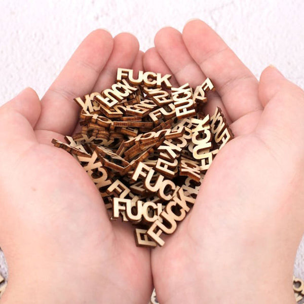 Jar of Fuck Gift Jar, Fucks to Give, Fuck Wooden Cutout Letter Piece